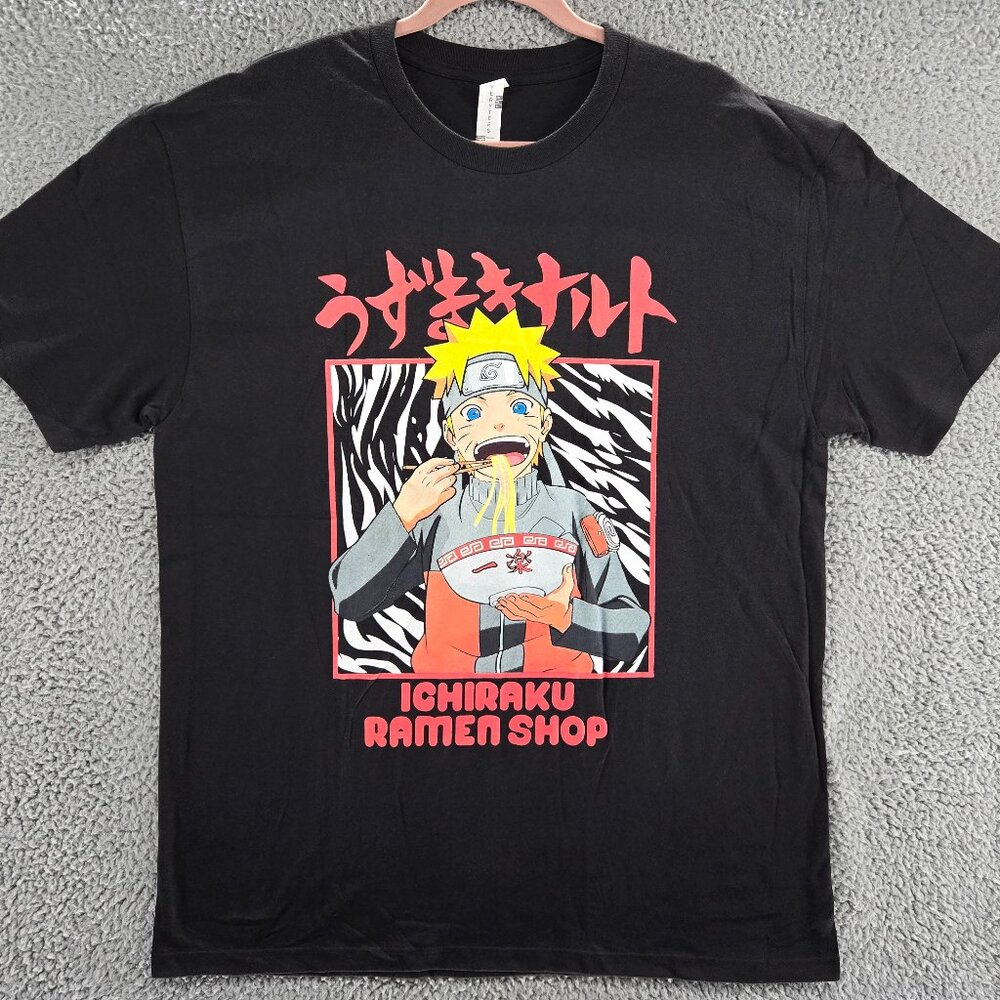 Naruto Anime T Shirt Mens XL Graphic Tee Ichiraku Ramen Shop